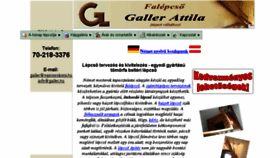 What Galler.hu website looked like in 2017 (6 years ago)
