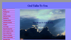 What Godtalkstoyou.com website looked like in 2017 (6 years ago)