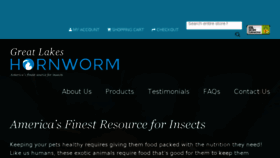 What Greatlakeshornworm.com website looked like in 2017 (6 years ago)