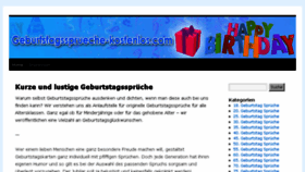 What Geburtstagssprueche-kostenlos.com website looked like in 2017 (6 years ago)