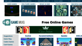 What Gamemug.com website looked like in 2017 (6 years ago)