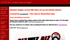 What Gizwizbiz.com website looked like in 2017 (6 years ago)