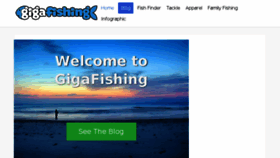 What Gigafishing.com website looked like in 2017 (6 years ago)