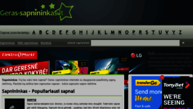 What Geras-sapnininkas.lt website looked like in 2017 (6 years ago)