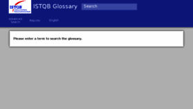 What Glossary.istqb.org website looked like in 2017 (6 years ago)
