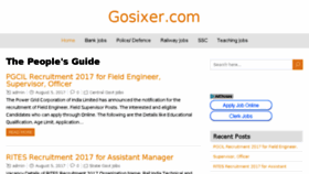 What Gosixer.com website looked like in 2017 (6 years ago)