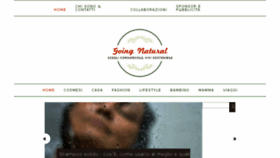 What Goingnatural.it website looked like in 2017 (6 years ago)