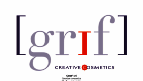 What Grifcosmetics.com website looked like in 2017 (6 years ago)