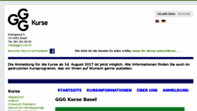 What Ggg-kurse.ch website looked like in 2017 (6 years ago)