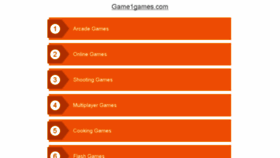 What Game1games.com website looked like in 2017 (6 years ago)