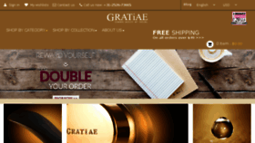 What Gratiaecosmetics.com website looked like in 2017 (6 years ago)