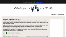 What Glueckwuensche-zur-taufe.info website looked like in 2017 (6 years ago)