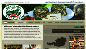 What Gutesvombauernhof.at website looked like in 2017 (6 years ago)