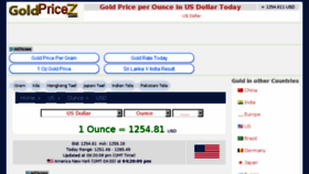 What Goldpricez.com website looked like in 2017 (6 years ago)