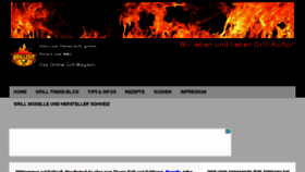 What Grillzeit.ch website looked like in 2017 (6 years ago)