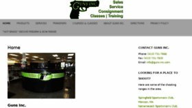 What Guns-inc.com website looked like in 2017 (6 years ago)