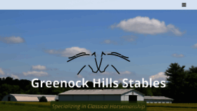 What Greenockhillsstables.com website looked like in 2017 (6 years ago)