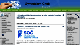 What Gymcheb.cz website looked like in 2017 (6 years ago)