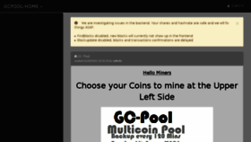 What Gcpool.eu website looked like in 2017 (6 years ago)