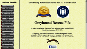 What Greyhoundrescuefife.com website looked like in 2017 (6 years ago)