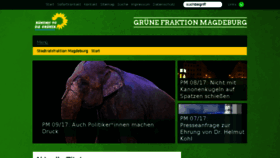 What Gruene-fraktion-magdeburg.de website looked like in 2017 (6 years ago)