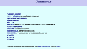 What Gezieferwelt.de website looked like in 2017 (7 years ago)
