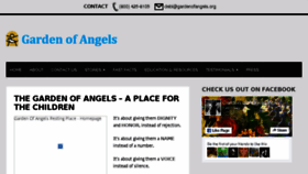 What Gardenofangels.org website looked like in 2017 (6 years ago)