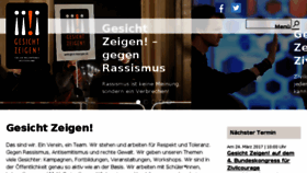 What Gesichtzeigen.de website looked like in 2017 (6 years ago)