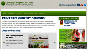 What Grocerycouponcart.com website looked like in 2017 (6 years ago)