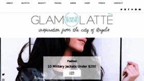 What Glamlatte.com website looked like in 2017 (6 years ago)