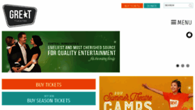 What Greattheatre.org website looked like in 2017 (6 years ago)