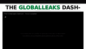 What Globalleaks.com website looked like in 2017 (6 years ago)