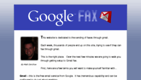 What Googlefaxservice.com website looked like in 2017 (6 years ago)