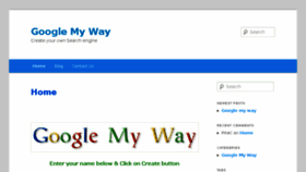 What Googlemy-way.com website looked like in 2017 (6 years ago)
