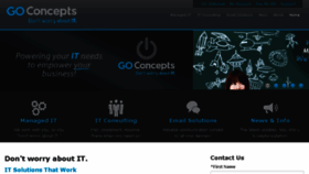 What Go-concepts.com website looked like in 2017 (6 years ago)