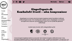 What Gingerorganic.dk website looked like in 2017 (6 years ago)