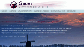 What Geuns.nl website looked like in 2017 (6 years ago)