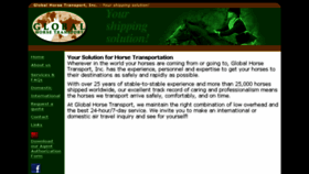 What Globalhorsetransport.com website looked like in 2017 (6 years ago)