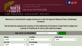 What Greatnorthlodges.co.uk website looked like in 2017 (6 years ago)