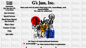 What Gjazz.com website looked like in 2017 (6 years ago)