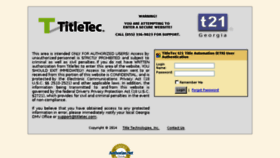 What Georgia.titletec.com website looked like in 2017 (6 years ago)