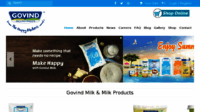 What Govindmilk.com website looked like in 2017 (6 years ago)