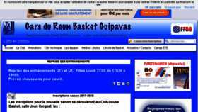 What Guipavas-basket.fr website looked like in 2017 (6 years ago)