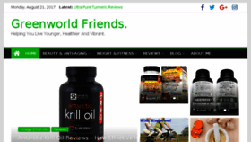 What Greenworldfriends.com website looked like in 2017 (6 years ago)