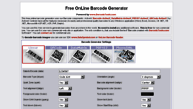 What Generator.barcodetools.com website looked like in 2017 (6 years ago)