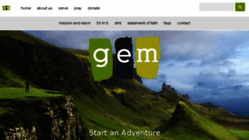 What Gemadventure.com website looked like in 2017 (6 years ago)