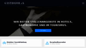 What Gastrojob.ch website looked like in 2017 (8 years ago)