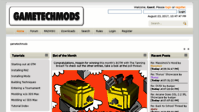 What Gametechmods.com website looked like in 2017 (6 years ago)