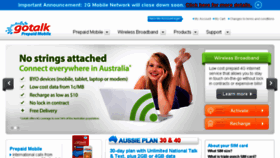 What Gotalk.com.au website looked like in 2017 (6 years ago)