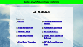 What Gorock.com website looked like in 2017 (6 years ago)